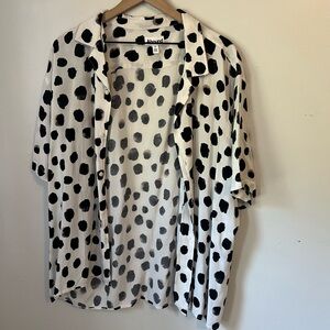 Black and White Polka Dot Shirt